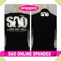 JUAL KAOS DISTRO KAOS SAO ONLINE SPANDEX MURAH