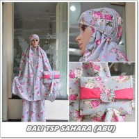 MUKENA CANTIK POLOS BALI DEWASA SAHARA TAS PESTA ABU