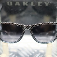 Original kacamata Oakley Frogskins custom carbon frame lensa grey