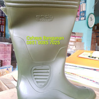 Sepatu Boot ANDO Karet Tinggi - Sepatu Boots Proyek Anti Air Lumpur