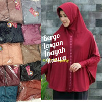 jilbab hijab kerudung bergo instan pet lengan inayah razwa jumbo murah