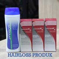 Paket penumbuh rambut 1 shampo muskrat dan 3 mezogenRX