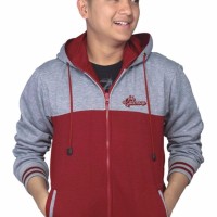 jual Sweater Pria Fleece Jaket Zipper Hoodie Varsity Distro Bandung B