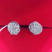 Anting EMAS BERLIAN Giwang Gelang Cincin Liontin NATURAL DIAMOND ASLI.