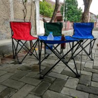 Kursi Lipat Sandaran Praktis Untuk Camping Atau Mancing