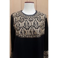 Jual Sale Gamis Abaya Hitam exclusive , Gamis Pesta Bordir Terbaru Kartini Murah