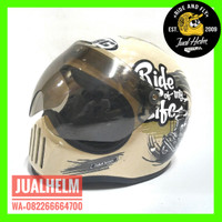 Helm Cakil HBC Visor Ride Of Life