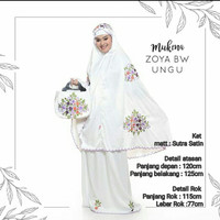 Mukena Bordir Dewasa Zoya Broken White