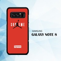 Casing Samsung Galaxy Note 8 Supreme x Jordan Red X5934