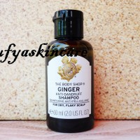 The Body Shop Ginger Anti Dandruff Shampoo / Sampo 60 ml Travel Size
