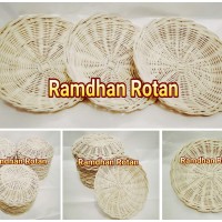 Piring Unik Bahan Rotan - Piring Cantik Rotan - Piring Dari Cirebon