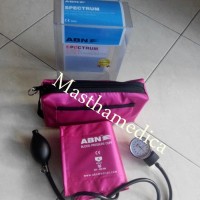 Tensimeter Aneroid Tensi Pegas ABN Spectrum Pink Jarum Pompa