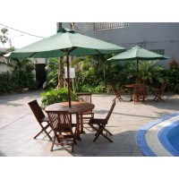 Set Kursi Meja Payung Santai Swimming Pool Villa Hotel