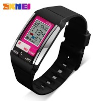 Jam Tangan Gelang Pria Wanita Digital SKMEI 1276 Original - Ungu