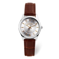 JAM TANGAN WANITA IMPORT SOPHIE MARTIN KULIT SILVER NAMYA WPU032B7 ORI