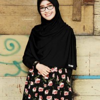 Jual Jilbab Instan Bergo Syari Marisha Uwais Hijab - Hitam Murah