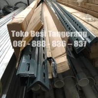 BESI SIKU LUBANG 4 Meter/ 400CM CM / LOBANG UNTUK RAK