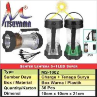 Jual Power Bank Solar / Lampu Senter Lentera Mitsuyama MS-1002 Murah Murah