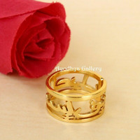 cincin nama arab lapis emas 24k