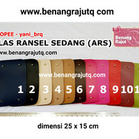 ALAS TAS RAJUT RANSEL ukuran SEDANG (25 X 15 CM)
