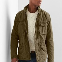 JAKET GAP PARKA HOODIE ARMY GREEN-JAKET TRAVELLING PRIA-JAKET HIKING