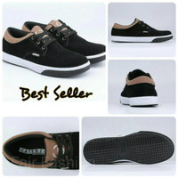 Jual Sepatu Sekolah / Sneaker / Kets / Casual Pria Hitam Catenzo - TF 105 Murah