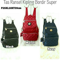 Jual TAS RANSEL KIPLING BORDIR SUPER Murah
