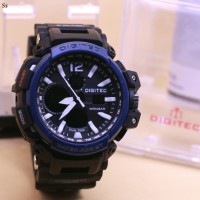 JAM TANGAN PRIA DIGITEC GPW 1200 ORI ANTI AIR BLACK BLUE