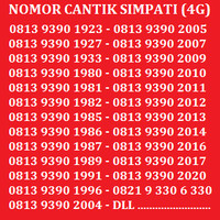Jual Kartu Perdana Nomor Cantik No Telkomsel XL Indosat Simpati AS Murah