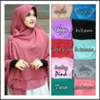 Hijab/Jilbab Khimar Aisyah Pet free bros pita