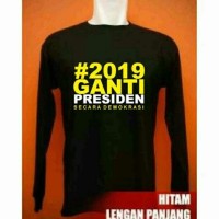 Promo April -- Kaos 2019 Ganti Presiden Secara Demokrasi T-Shirt Baju
