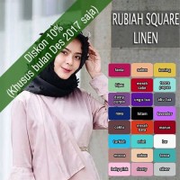 hijab cantik instagram Rubiah Square Segiempat Rubiah Linen
