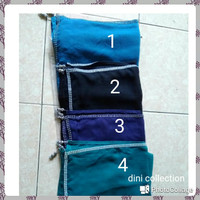 Kerudung/hijab/jilbab segi empat katun paris list swarovski double