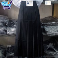 Rok Panjang Rempel Terus Hitam - Seragam SMA/SMP - Rok Rempel Hitam