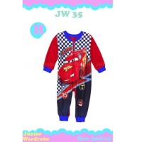 Jumper Cars Racing Pakaian Bayi Cowo New Born Warna Merah Romper Anak