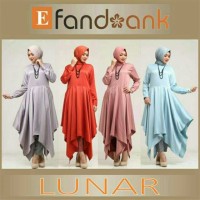 ASLI ORIGINAL ! LUNAR TUNIK SET efandoank baju wanita muslimah hijab