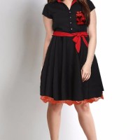 Dress Jumbo Dress Pakaian baju Wanita Ukuran Besar Big Size BSS131