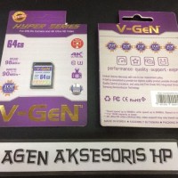 Terbaru Memory Card Camera V-Gen 64Gb Sd Card Hyper Series Class10