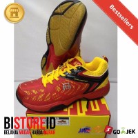 Promo Sepatu badminton bulutangkis RS SND LIMITED MERAH KUNING