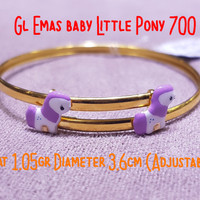 Gelang Emas baby Little Pony 700