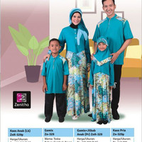 Sarimbit Keluarga Toska - Zenitha - ZN 329 - Baju Muslim Keluarga