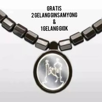 new ginsamyong titanium dark brown - liontin kakbah kalung kesehatan
