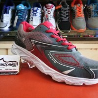 Sepatu Sneakers Pria - Eagle Jaguar Abu Merah - Sepatu Jogging Murah