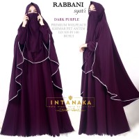 RABBANI SYARI PURPLE 105/140Allsize Gamis Cadar Busui Ori Umroh INT