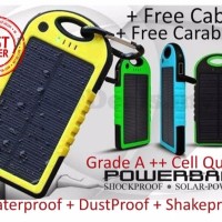 baru POWERBANK SOLAR CELL Tenaga Surya matahari 199 000mAh