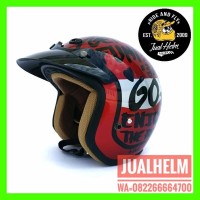 SPECIAL Helm Retro Helm Classic Helm Bogo Helm Vespa Helm Ava Motif L