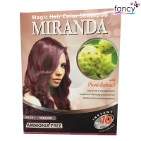 Miranda Magic Hair Color Shampoo Wine Red (Cat Rambut Natural) 30ml