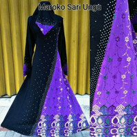 Jual abaya/gamis/dress/gaun maroko sari plus pashmina Murah