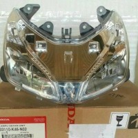 berbagai macam produk lampu depan refektor vario 110 f1 led ori hm
