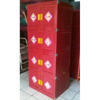 LEMARI PLASTIK / PAKAIAN / ANAK / LEMARI GANTUNG MERK CLUB JUMBO 4